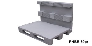 Hygienic plastic pallets with closed deck 1200x800, pallets for pharmacy